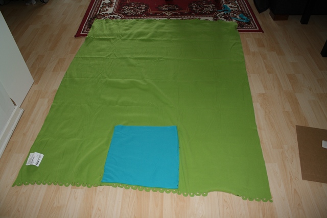 Finished underside of blanket
