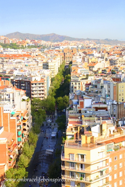 View of Barcelona from Sagrada Familia